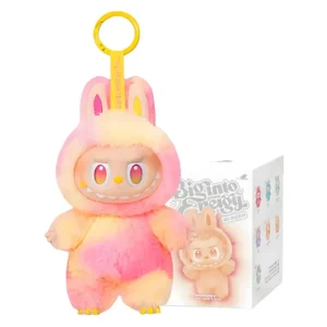 Labubu Rose & Jaune – Figurine avec boîte